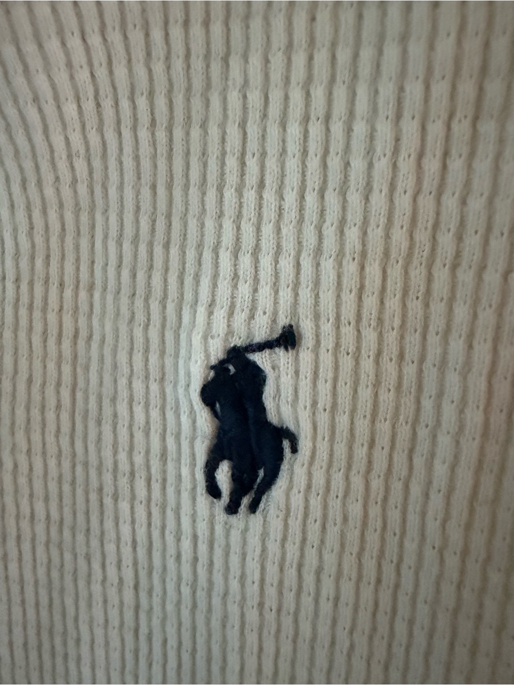 Polo Ralph Lauren Waffle-knit Cotton Hoodie-White $89 MSRP - Picture 4 of 13